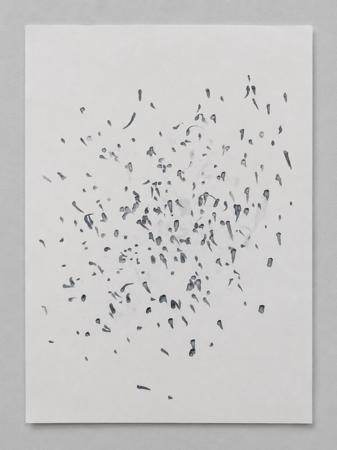 Meteoritos, dibujo de marcas concentradas